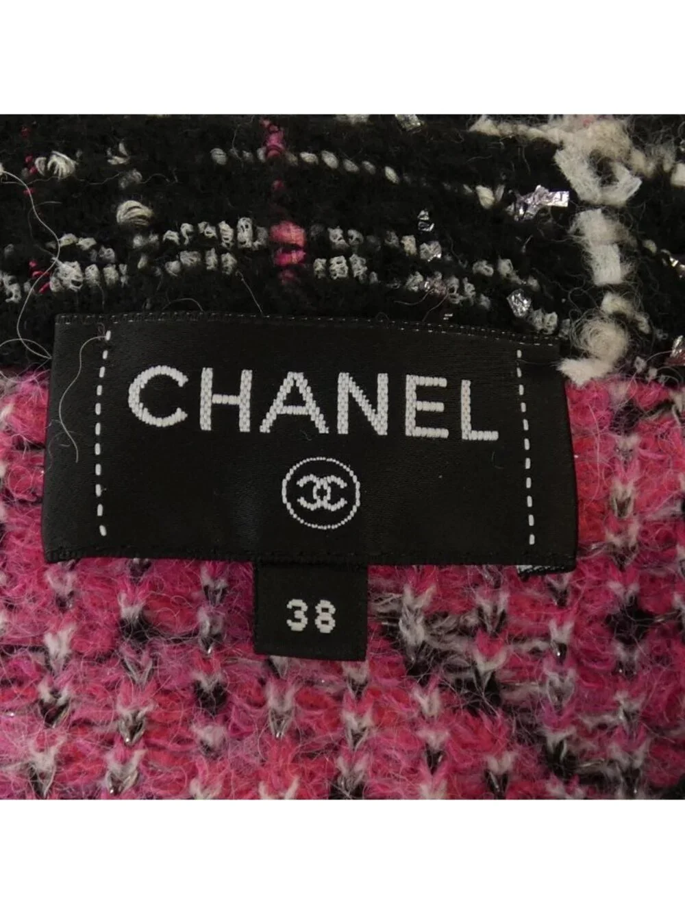 Chanel Collarless Jacket Black